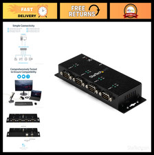 4-Port USB to Serial RS232 Hub, Industrial Adapter, TAA Compliant, USB Hub