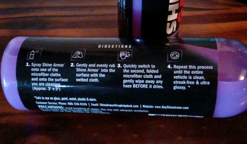 SHINE ARMOR Ceramic Coating Fortify Quick Coat Car Wax Polish Spray 8 oz