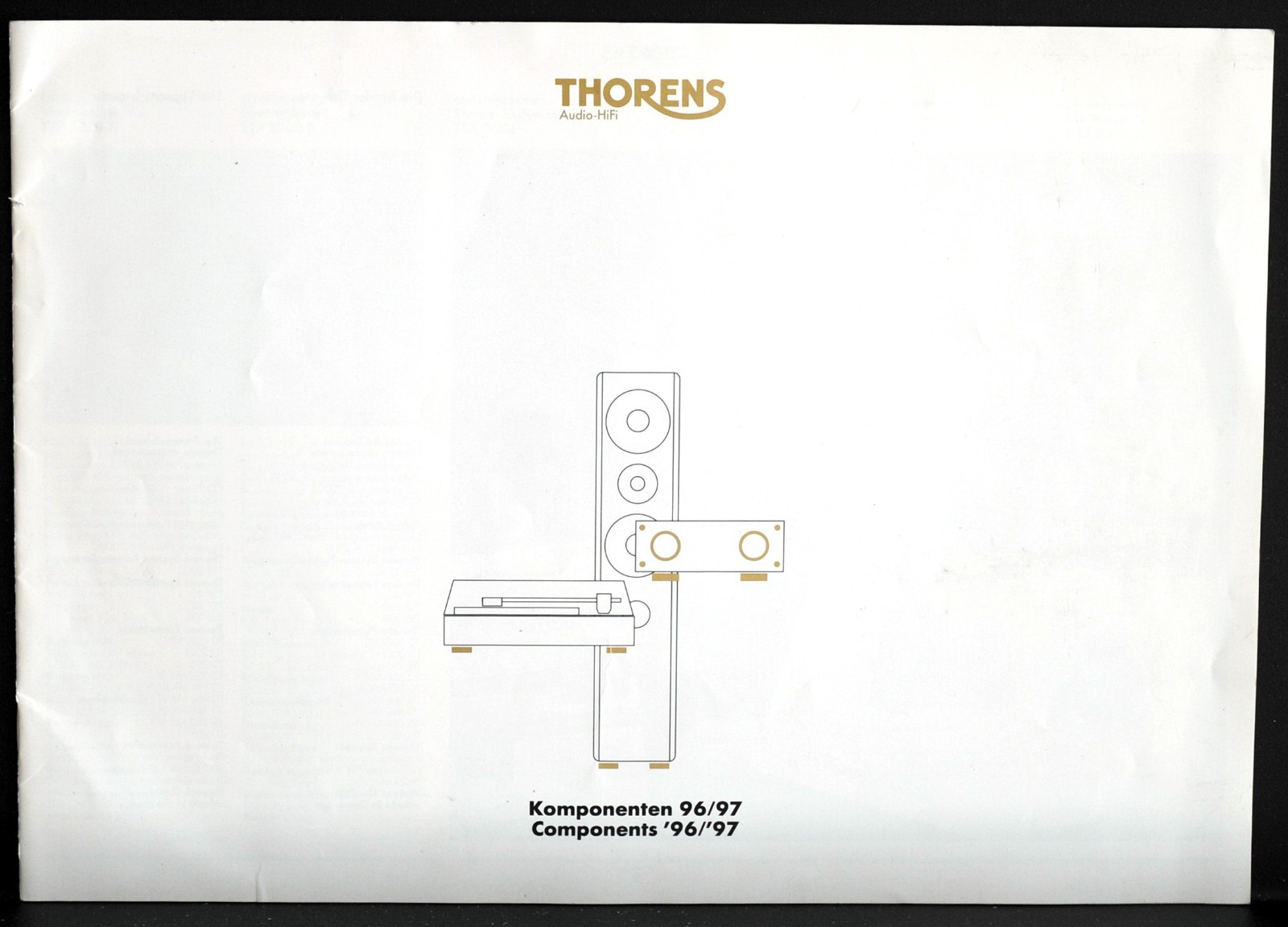 Thorens Full Line Brochure - Turntables/Amps/Speakers - 1996/1997 - 12 pages