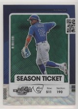 2021 Panini Contenders Season Ticket Optic Green Wave Prizm Francisco Lindor 1u6