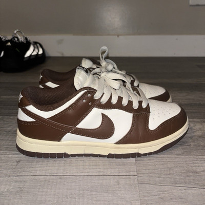 Nike Dunk Low Cacao Wow DD1503-124 Brown White Women's Leather Low Top Sneakers