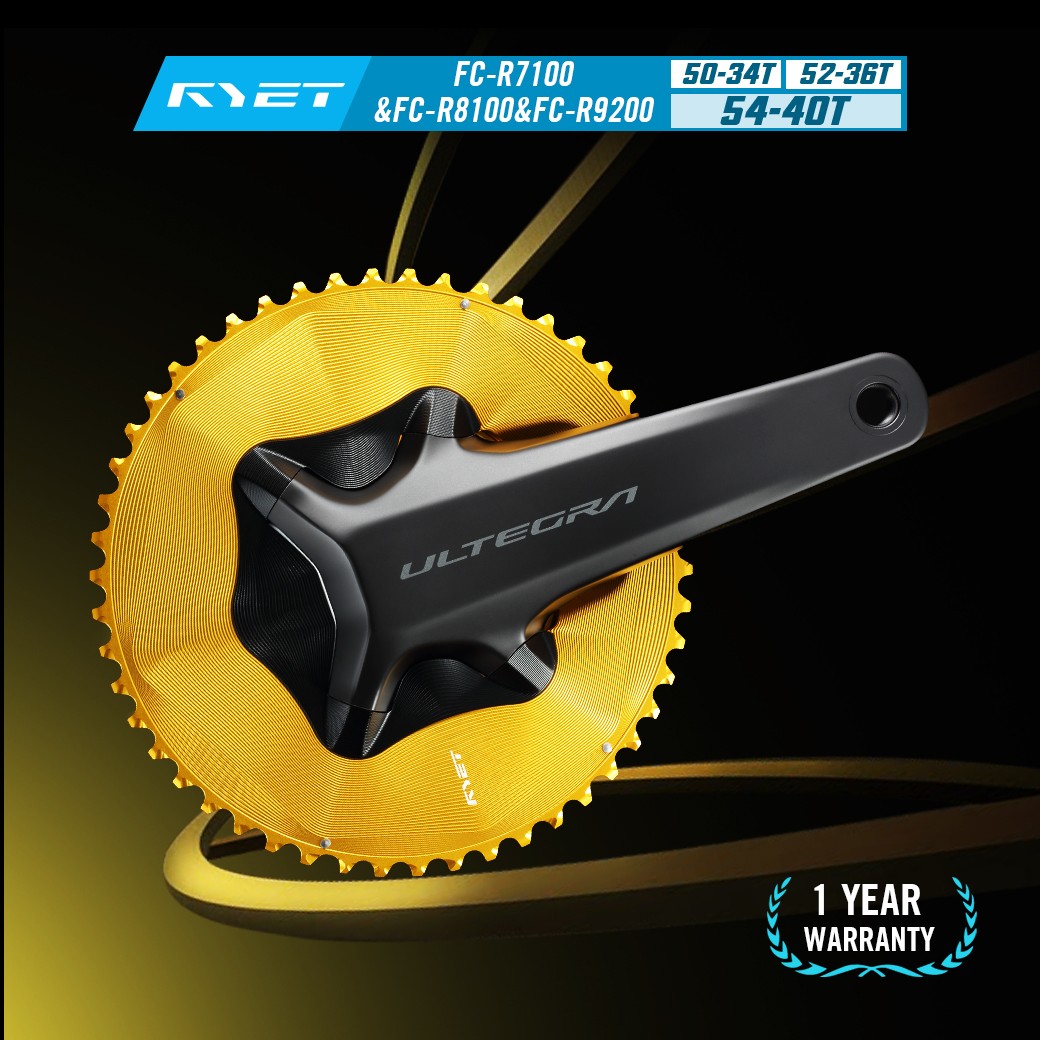 パーツ Q-RINGS ULTEGRA 52t/36t Rotor Q-Rings Oval 52t 110BCD 11-Speed Bike Outer Chainring 140g