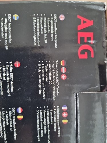 AEG D81 Schnurloses DECT Telefon, Weiß - Bild 2 von 2