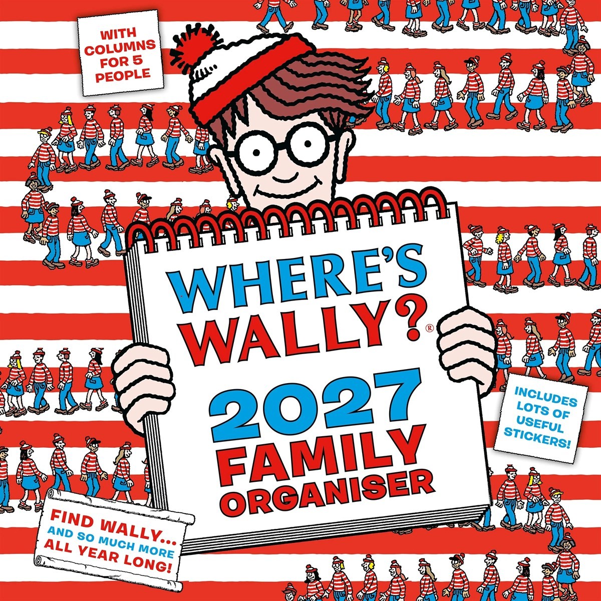 Rackhams Where's Wally? Family Planner 2027, Family Planners, Month To View, Family, Gift - Image 2