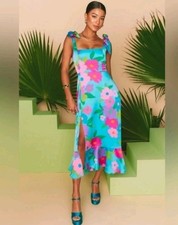 Show Me Your Mumu Garden Midi Dress ~ Multi Piccadilly Floral