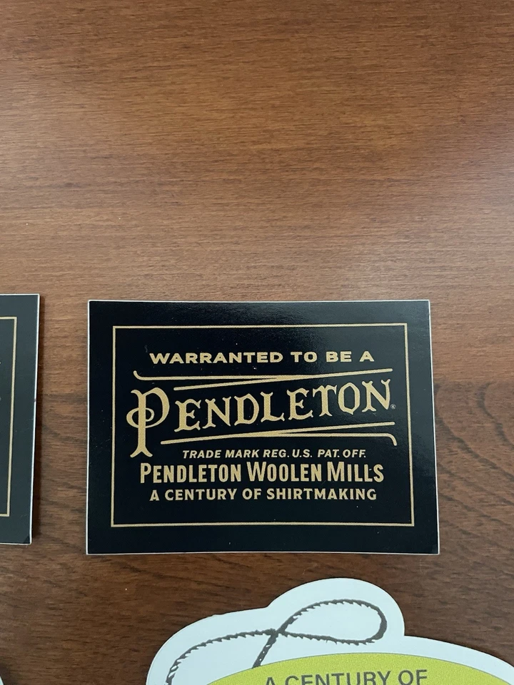 Lote de 10 pegatinas e imanes publicitarios de marca Pendleton Clothing Foto 2 de 4