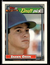 1992 Topps #276 Shawn Green RC Baseball Card 1401D