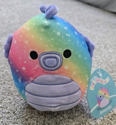 NWT Squishmallows 5'' Emerald Rainbow Seahorse Plush Stuffed Animal Sea Ocean