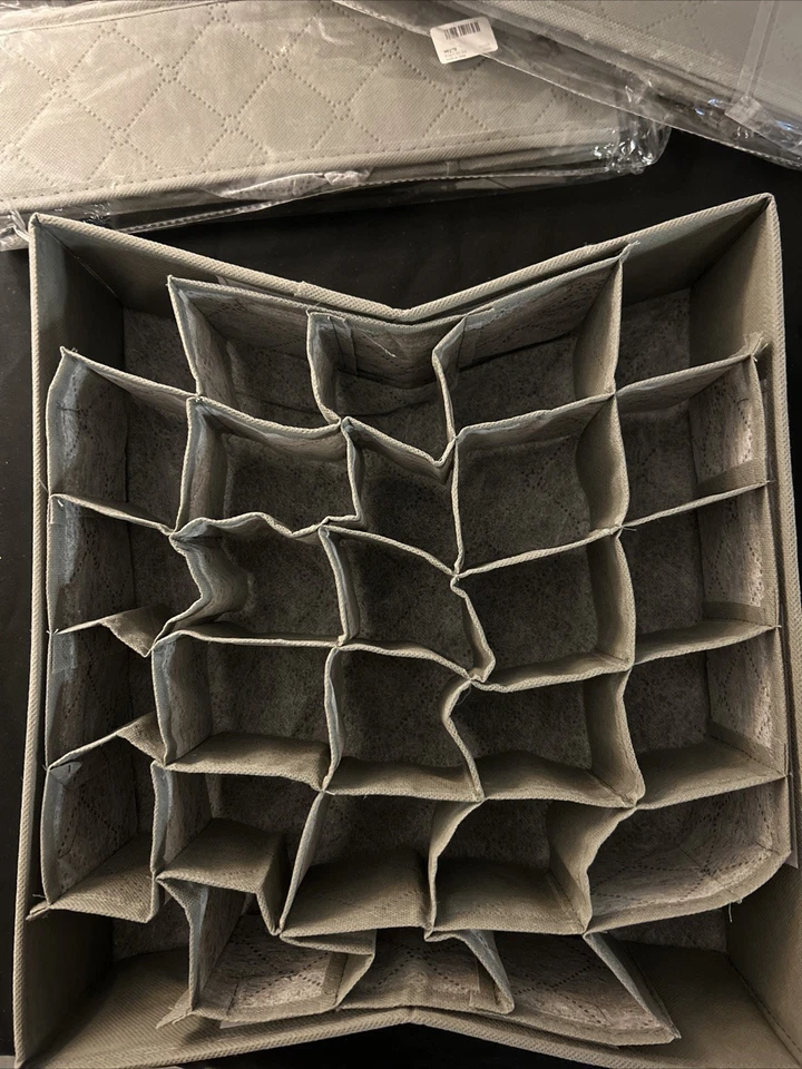 New 30 Cells Bamboo Charcoal Underwear Ties Sock Storage Drawer Organizer Box US - Image 2 of 4