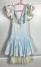 Dollcake Dress Cream And Sugar Light Blue Girls Size 3 Princess