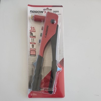 Arrow Fastener Co RH200 Rivet Tool 4 Tips 3/32'', 1/8'', 5/32'', 3/16'' Riveter