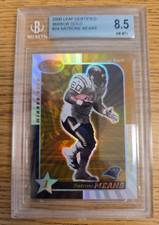 2000 LEAF CERTIFIED MIRROR GOLD #24  NATRONE MEANS  #ED  4/20  **RARE** BGS 8.5