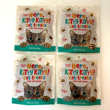 4 Packs Trader Joes Here, Kitty Kitty Cat Treats Best 5 oz Each