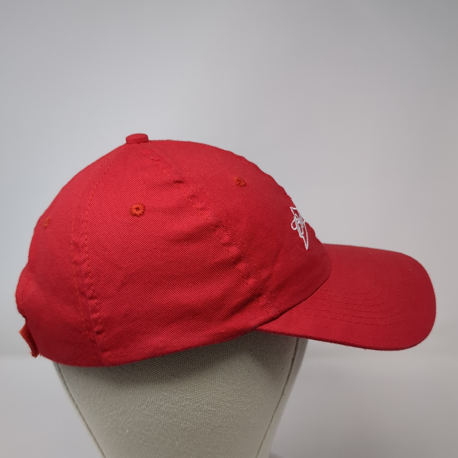 Budweiser Strapback Baseball Hat Red One Size Adj… - image 5