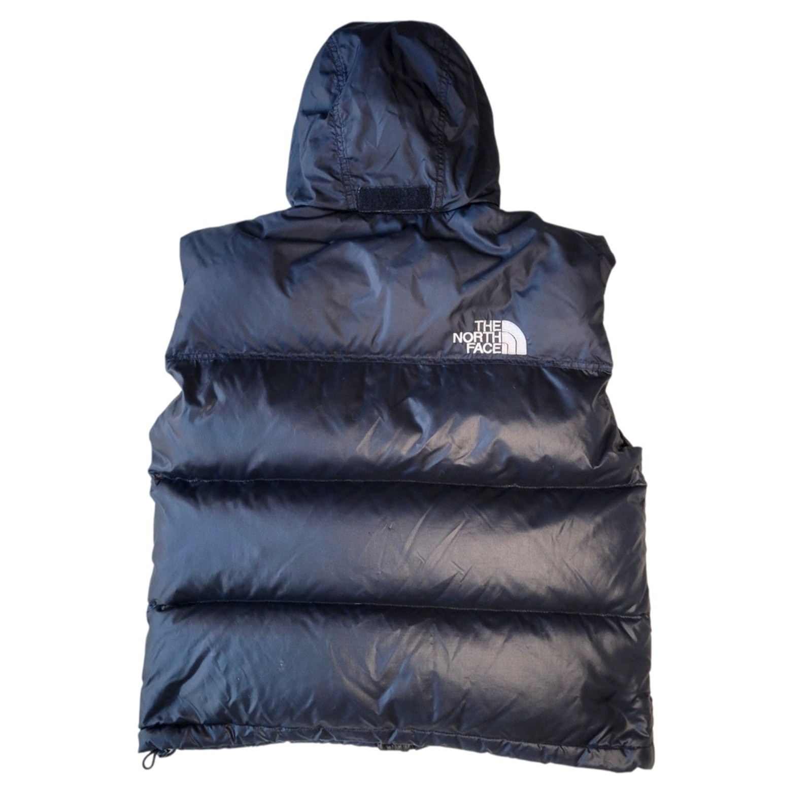 VTG The North Face 1996 Retro Nuptse Puffer Vest 700 Goose Down Black Womens SM thumbnail 7