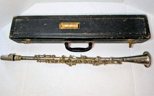Antique Cundy Bettoney 3 Star Clarinet In Case