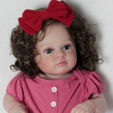 Realistic Handmade Reborn Baby Girl Doll Vinyl Silicone Lifelike Newborn Dolls