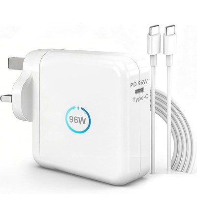 96W USB C Super Schnell Ladegerät, kompatibel mit C weiß 
