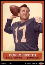 1963 Topps #74 Don Meredith Cowboys SHORT-PRINT SMU 7 - NM