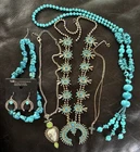 AS FOUND Lot Of Vintage Southwest Native Jewelry Costume/Untested Necklaces