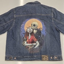 Nightmare Before Christmas Jean Jacket Disney Jack  Sally Denim Women's XL