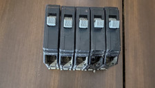 CUTLER HAMMER CIRCUIT BREAKER 20 AMP 1 POLE LOT OF 5 ECS