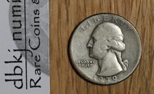 1939 D Washington Quarter Silver 25¢ - Circulated