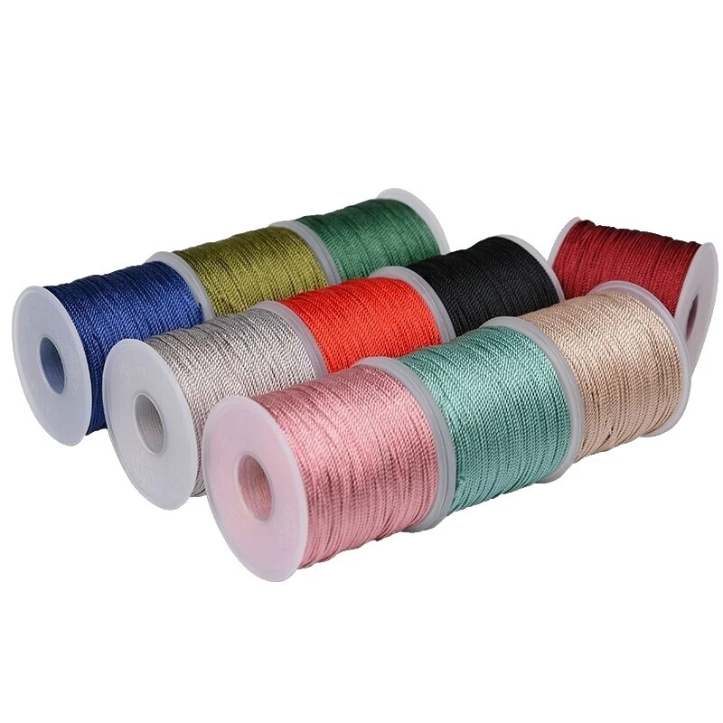 Cable de Fabricación de Joyas Multicolor Poliéster, HILO Y ALAMBRE