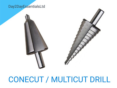 Concut / Multi-Cut Bohrer - Kegelstufenbohrer (3-30 mm) Schaft - alle Größen