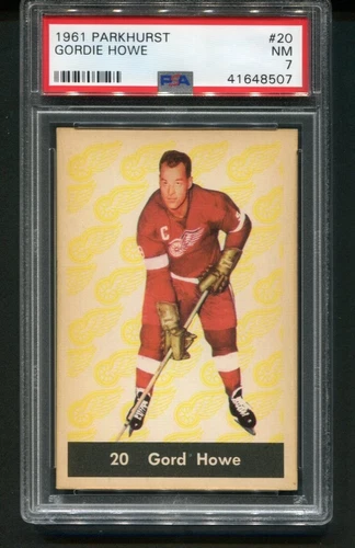 1961 Parkhurst Gordie Howe #20 PSA 7