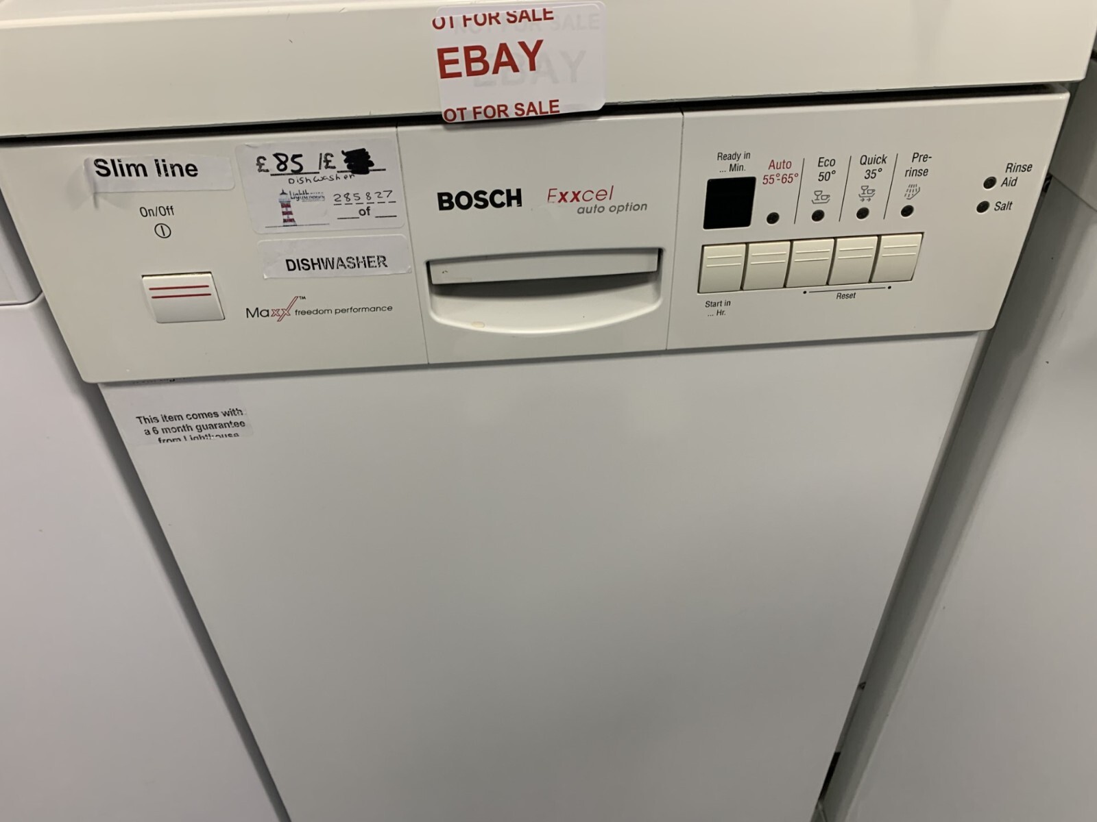 Bosch slimline dishwasher freestanding, white. ( 285827 ) eBay