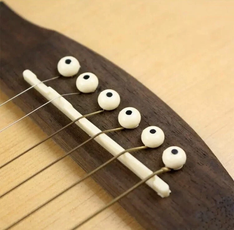 Universal Acoustic Guitar Bridge Lower Nut Saddle Plastic Ivory