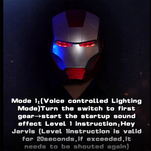Iron Man MK5 Helmet 1:1 Wearable Voice Control IronMan LED Mask Cosplay Props - Bild 5 von 18