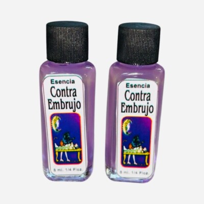 2PACK- CONTRA EMBRUJO Esencia Esoterica Para Romper Brujeria Hechizos Limpias