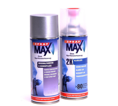 SprayMax Lackspray Set für Opel 200 Schwarz mit 2K Klarlack 687205