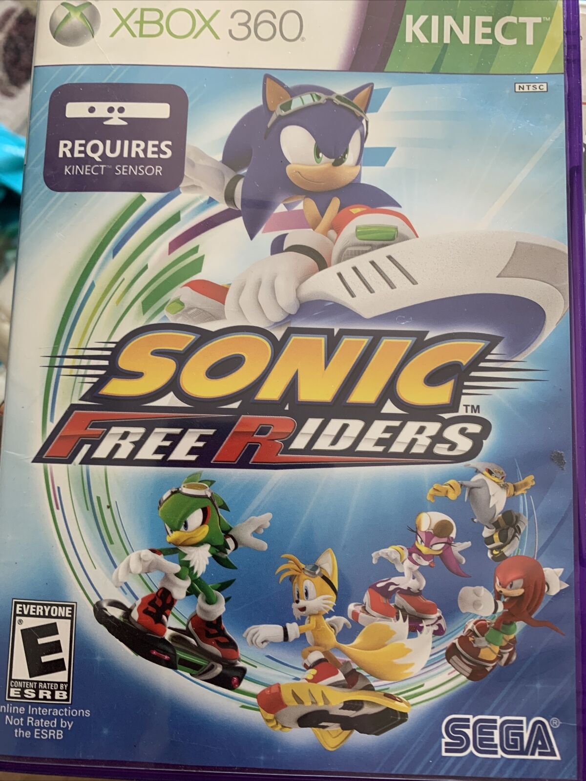 Sonic Free Riders — Complete! Fast Shipping! (Xbox 360, 2010) Kinect  10086680492