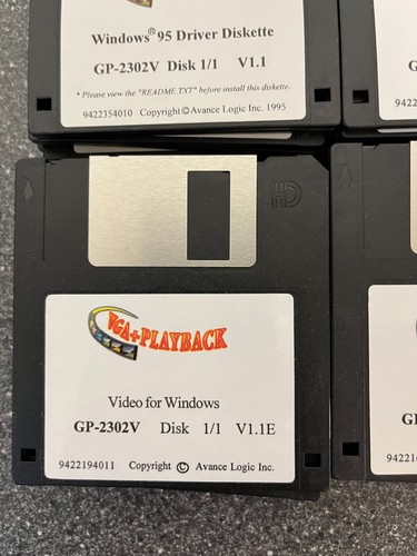 Vintage VGA + Wiedergabe GP-2302V Treiber & Dienstprogramme Disketten Konvolu... - Bild 3 von 8