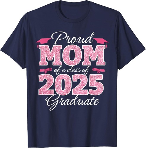 Graduation Mom of a class of 2025 Graduate Senior Mama T-Shirt Hoodie - Picture 7 of 10