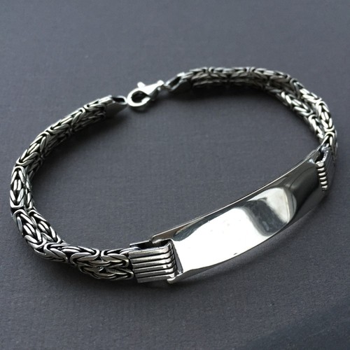 Personalised Mens ID Bracelet Engraved 