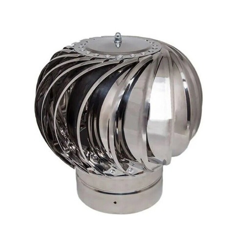 Chimney Spinning Cowl Ventilation Duct Spinner Rotating Pot Roof Top Bumpers - 第 1/2 張圖片