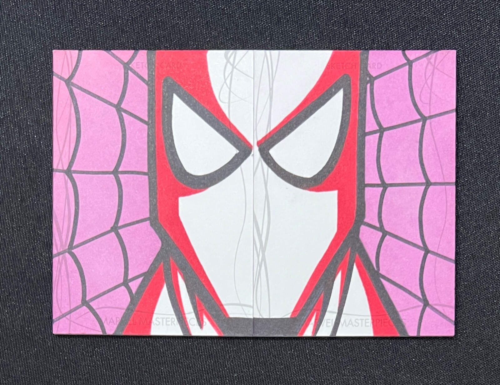 2020 Marvel Masterpieces Dual Sketch 2-Card Bryan Tillman SPIDER-MAN Comic Art