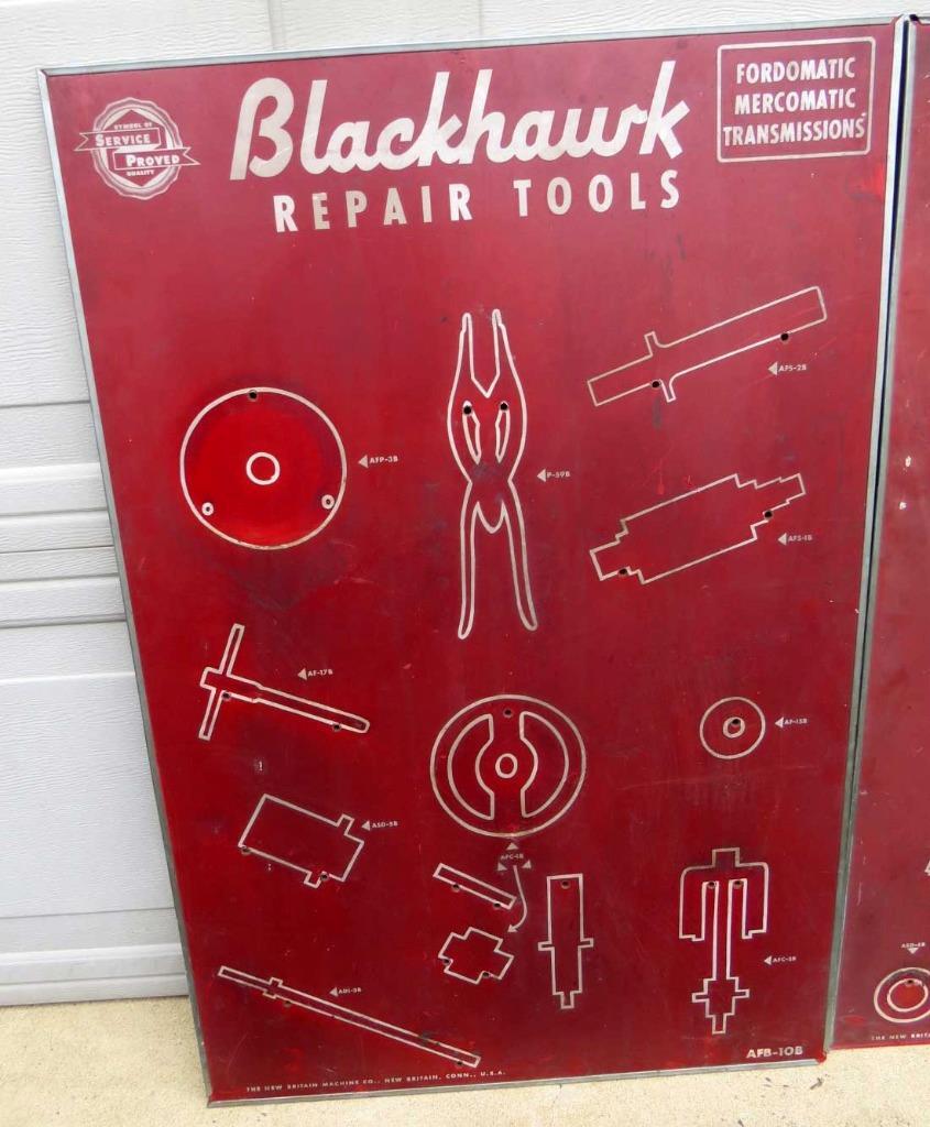 2 VINTAGE BLACKHAWK TOOLS DEALER DISPLAY REPAIR & ADJUSTMENT TOOLS