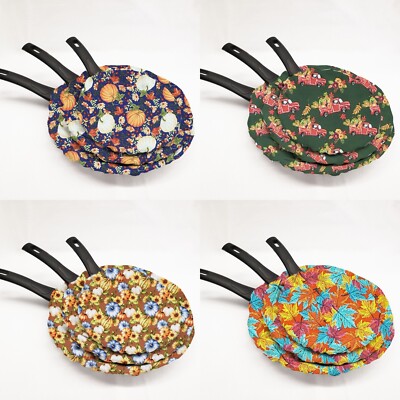 Fall Harvest Non-Stick Pan Protector (Set of 3) 4 Colors Available
