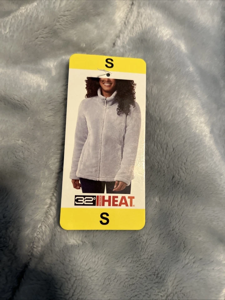 Chaqueta de felpa 32 Degrees para dama color hielo ártico talla S 100