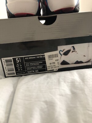 レトロ Air Jordan Retro 7 Orion Size 5.5y OW Dunk Nike | eBay