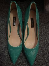 Nine West Ezra Pointy Toe Stiletto High Heel Pumps in Green Size 7M