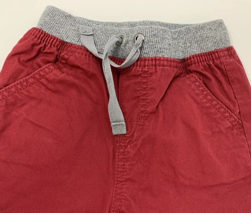Pantaloni Hanna Andersson ragazzo 18-24 mesi foderati in twill rosso con vita a costine 80 cm - Foto 6 di 10