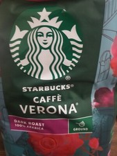  ONE 40 oz BAG STARBUCKS 100 ARABICA DARK GROUND COFFEE CAFE VERONA