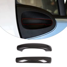 Door Grab Handle Cover ABS Carbon Accessories Trim For Mercedes-Benz Smart 09-15