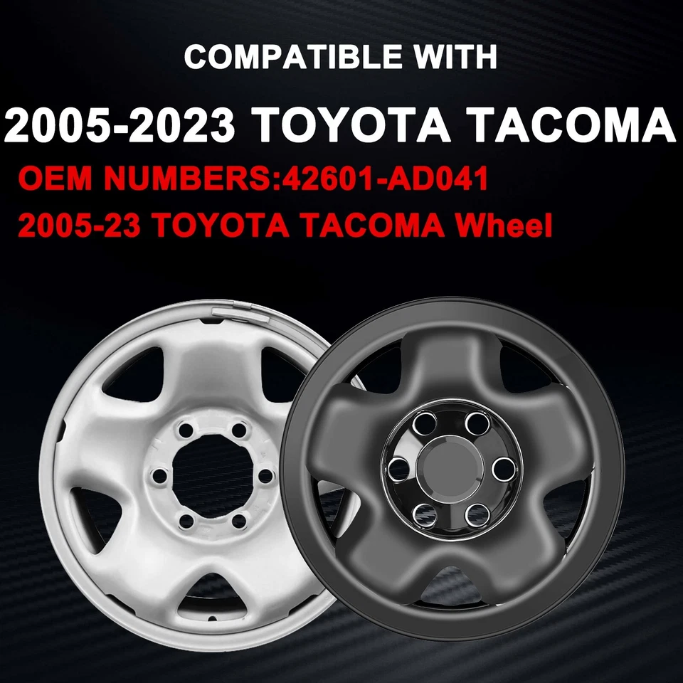 Wheel Skins For 2005-2023 TOYOTA TACOMA;16 inch; Wheel Covers; Set Of 4 Pcs - Image 3 of 4